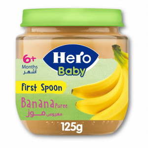 HERO BABY BANANA PUREE JAR 125 GM